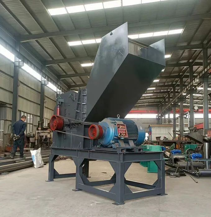 Industrial Hammer Mill Waste Paint Bucket Metal Cutting Crusher Balling Press Recycling Machine